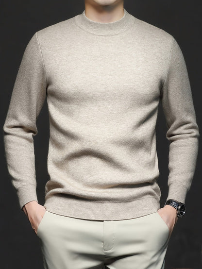 Pull uni en maille, vue 4
