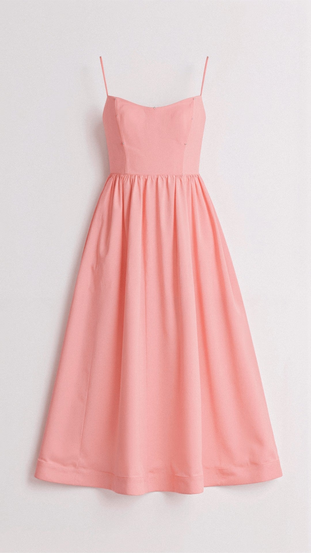 Robe évasée à bretelles, rose, vue 4