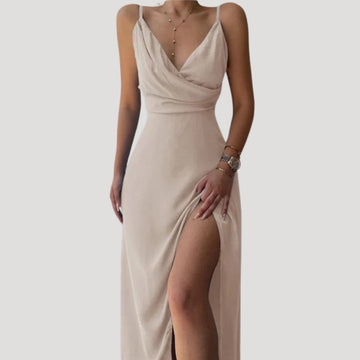 Robe longue à fente