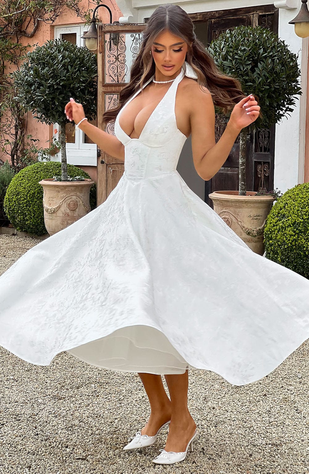 Robe midi dos nu pour femme, vue 9