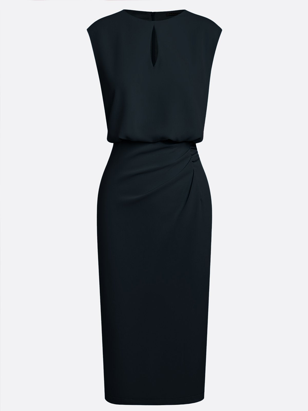 Robe midi drapée sans manches, vue supplémentaire 10