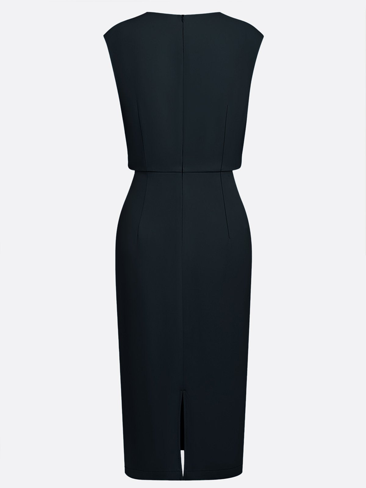 Robe midi drapée sans manches, vue supplémentaire 11