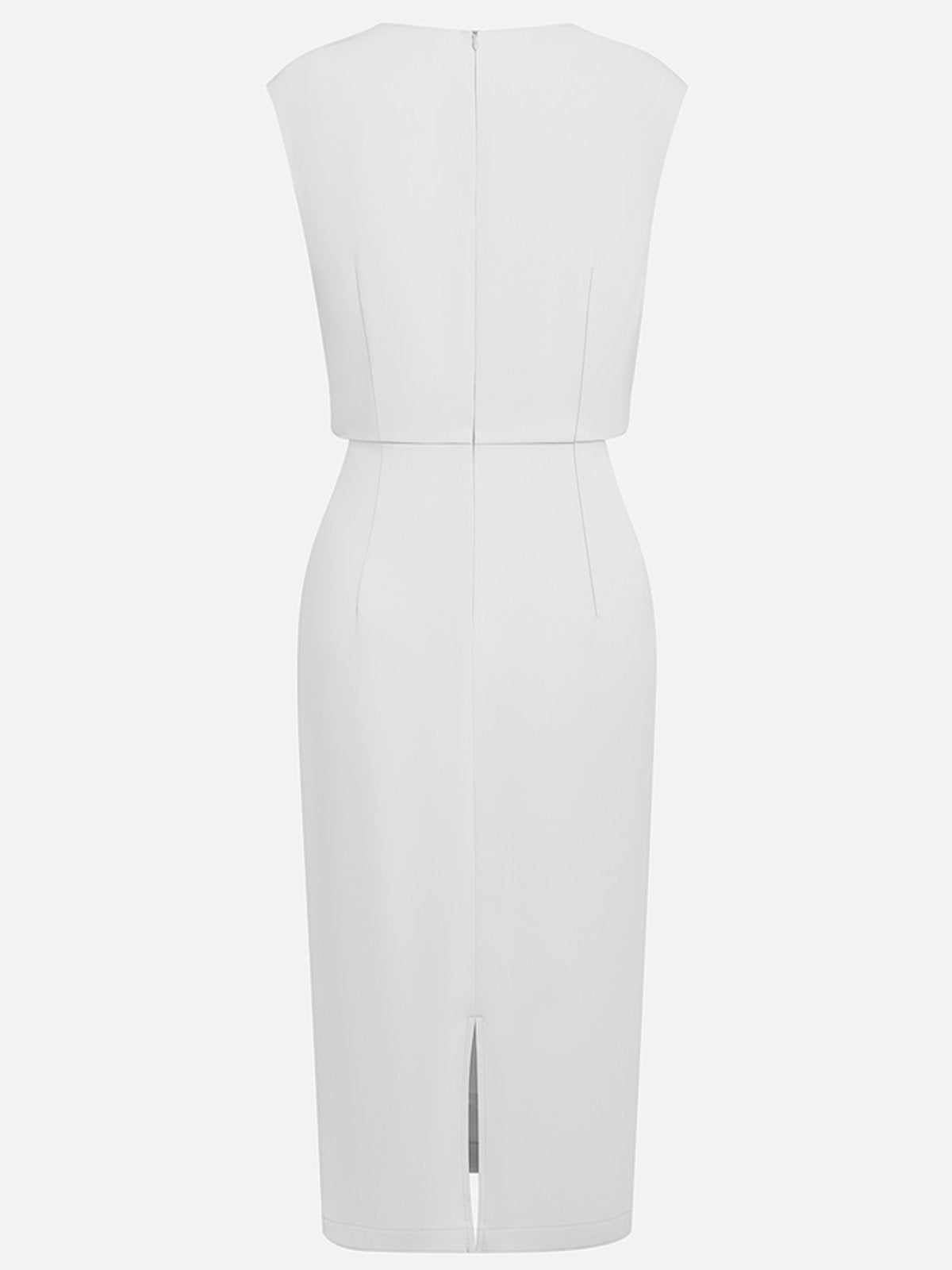 Robe midi drapée sans manches, vue supplémentaire 17