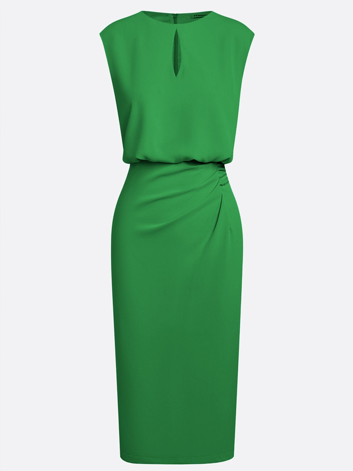 Robe midi drapée sans manches, vue supplémentaire 22