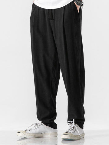 Pantalon décontracté à cordon