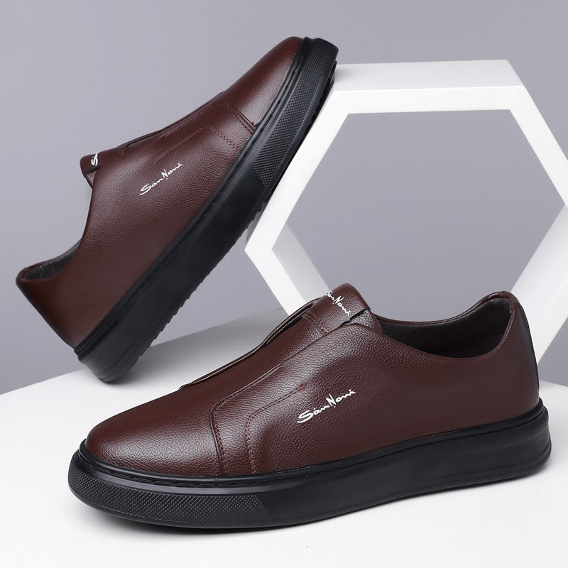 Sneakers sans lacets en cuir | By Old Money