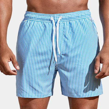 Short rayé à cordon