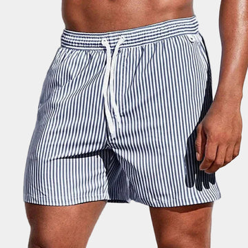 Short rayé à cordon
