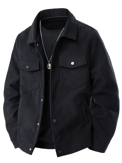 Surchemise à col chemise, noir