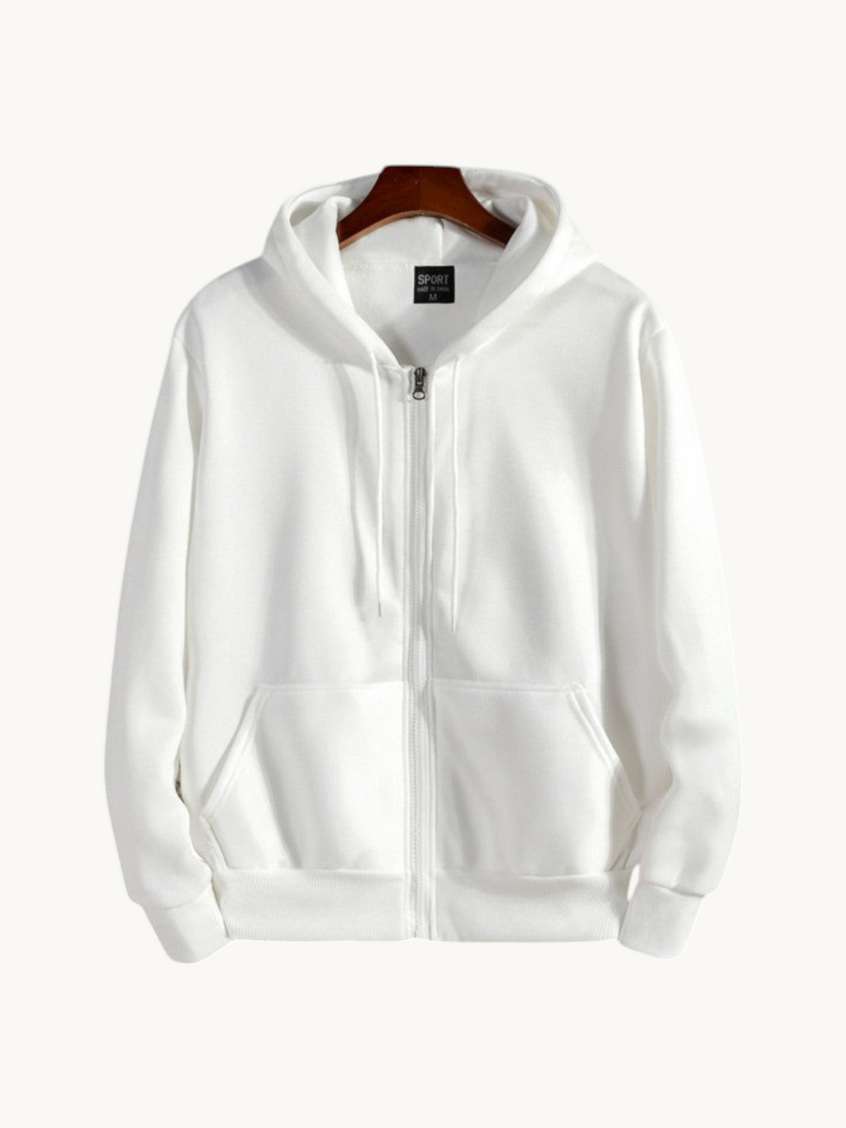 Sweat à capuche in Blanc | By Old Money