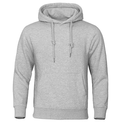 Sweat à capuche gris chiné à cordon, vue de face