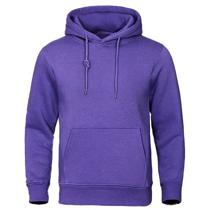 Sweat à capuche uni pour homme