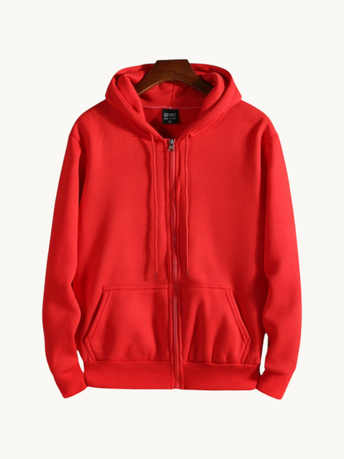Sweat à capuche in Rouge clair | By Old Money