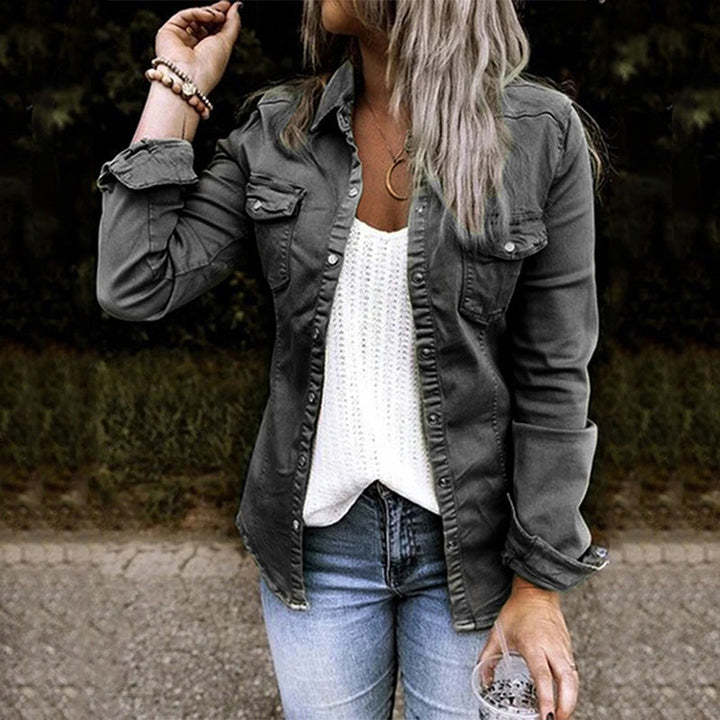 Veste chemise en coton, vue de face