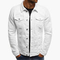 Veste col chemise boutonnée, coloris blanc, vue de face