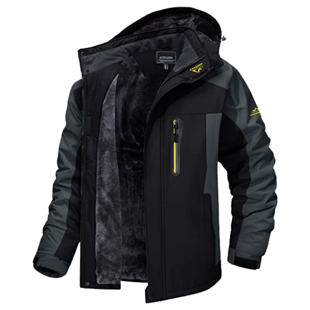 Veste d'extérieur à capuche in Noir | By Old Money