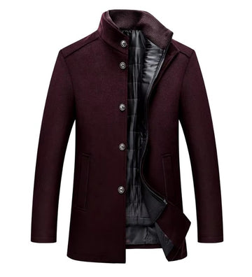 Veste d'hiver rembourrée col mao