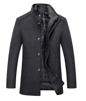 Veste d'hiver rembourrée col mao