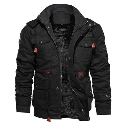 Veste doublée polaire, noir