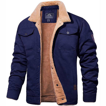Veste en coton doublée sherpa