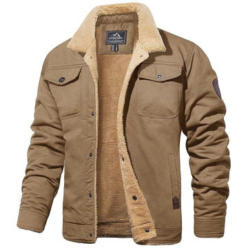 Veste en coton doublée sherpa