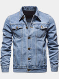 Veste en jean délavée poches, vue 1