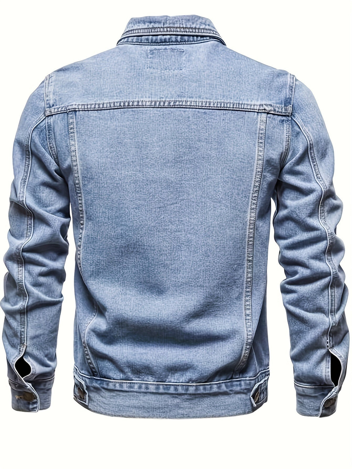 Veste en jean délavée poches, vue 5