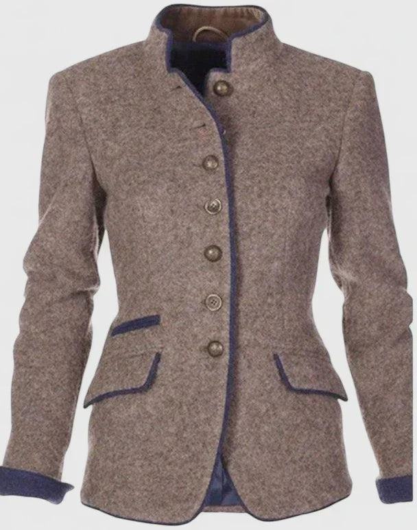 Veste en laine bouillie, vue de face