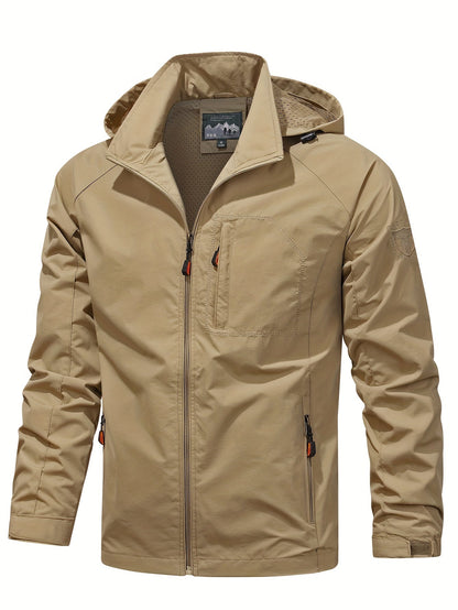 Veste légère à capuche, beige