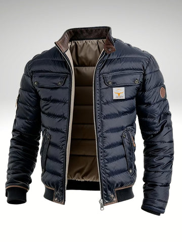 Veste matelassée à col mao