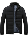 Veste matelassée doublée, noir