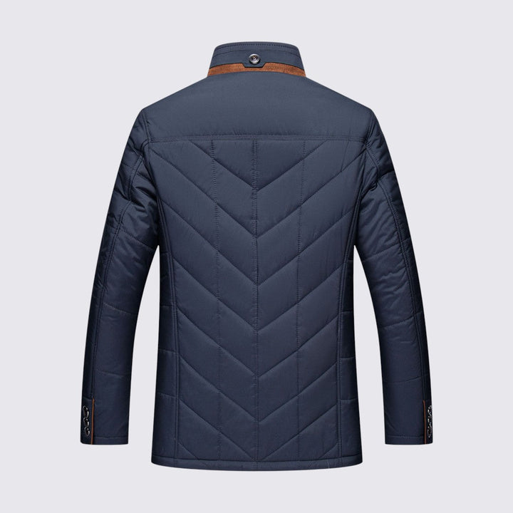 Veste matelassée à col montant, vue de dos