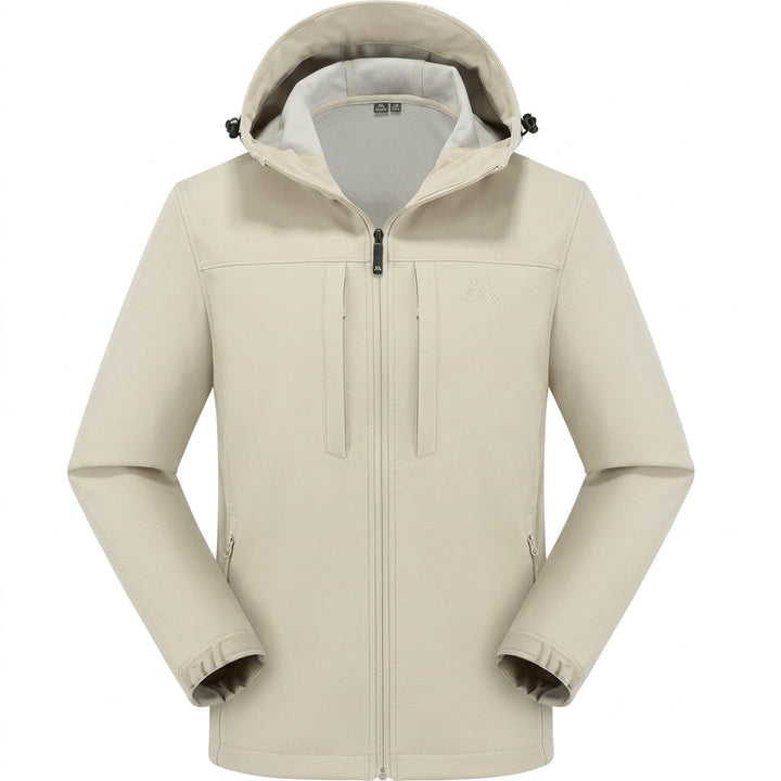 Veste softshell à capuche in Beige | By Old Money