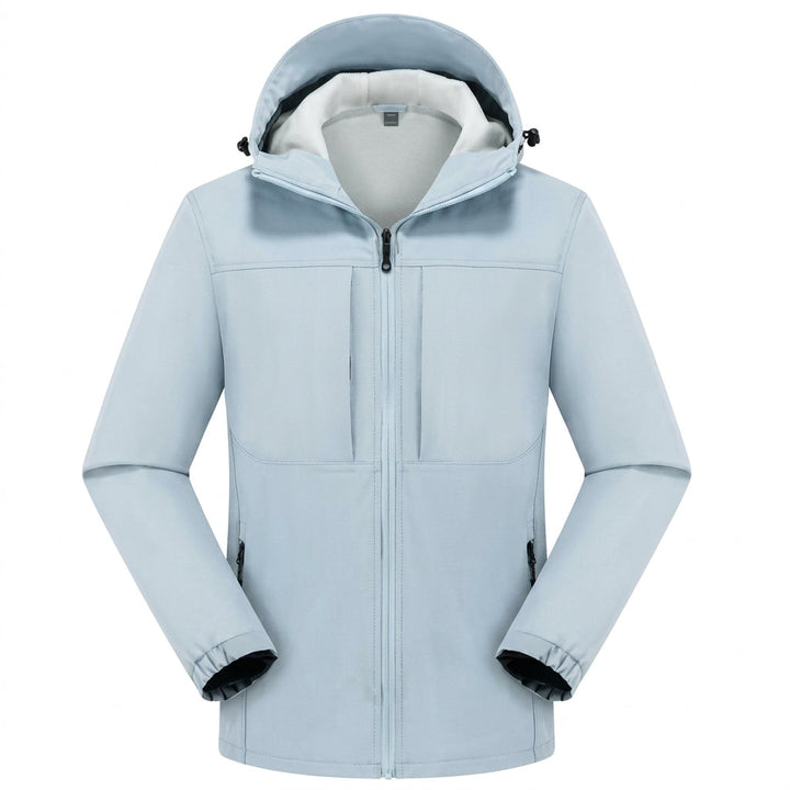 Veste softshell à capuche in Blue | By Old Money