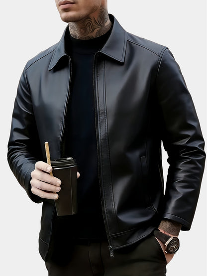 Veste zippée à col, noir