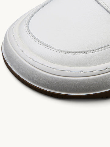 Baskets basses en cuir